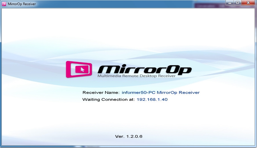 MirrorOp Receiver windows