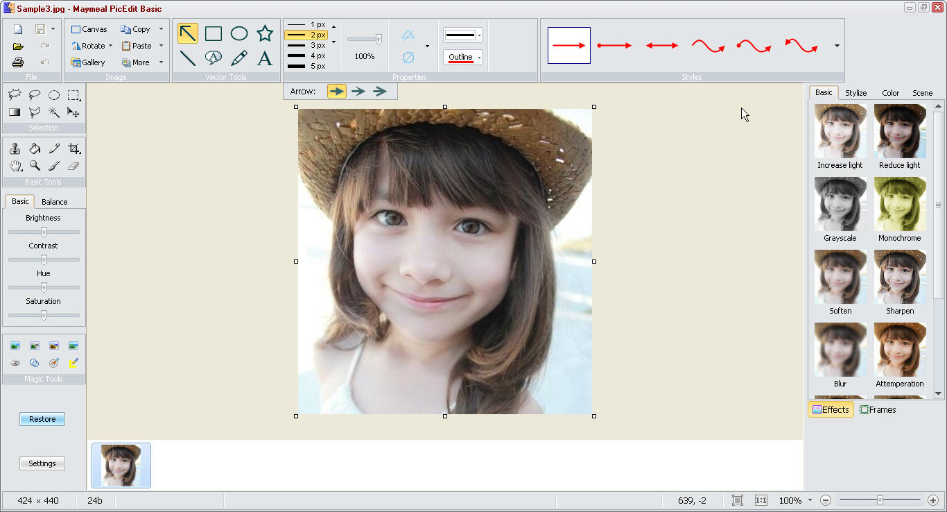 picedit是一款功能强大,操作简单方便的图片编辑器和处理软件  功能