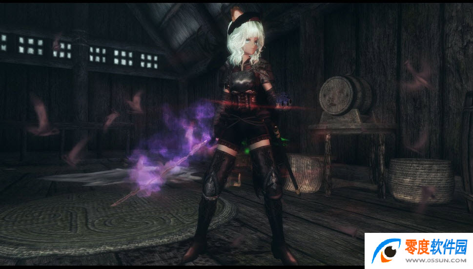 上古卷轴5中二少女动作补丁绿色版10