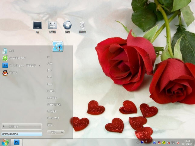美丽玫瑰电脑主题 win7版 1.0