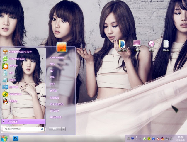 Miss A美女组合电脑主题 win7版 1.0