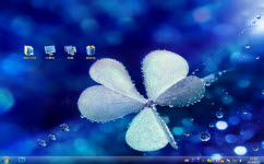 花与水珠电脑主题 win7版 1.0