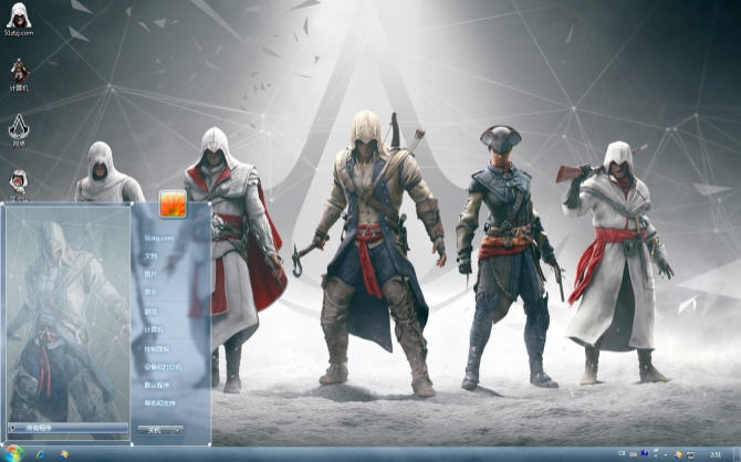 刺客信条电脑主题 win7版 1.0