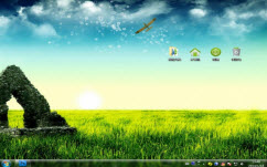 绿草如茵电脑主题 win7版 1.0