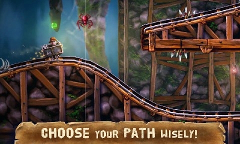 《丛林矿车破解版 minecart quest》是一款快节奏的矿车冒险游戏.