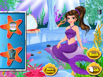 美人鱼女孩洗澡下载