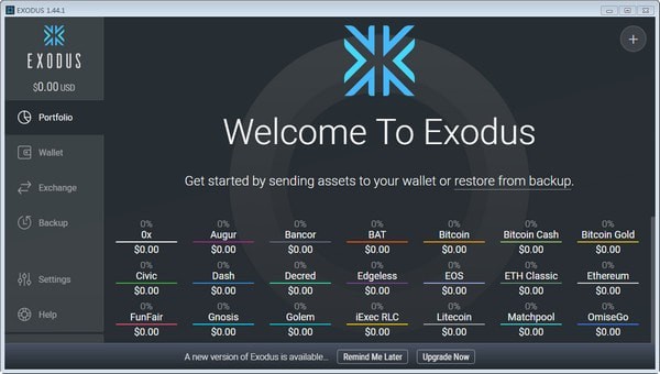 数字货币钱包软件_Exodus 20.1.30 官方版