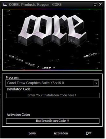 coreldraw x6注册机 1.0 免费版