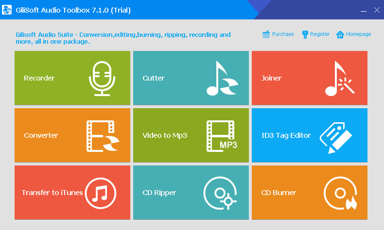 音頻工具箱gilisoftaudiotoolboxsuite750免費版