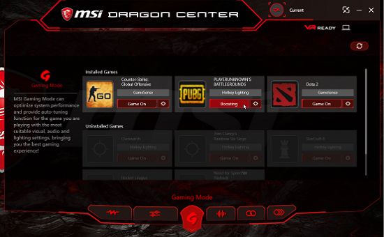 msi dragon dashboard 2.0 app