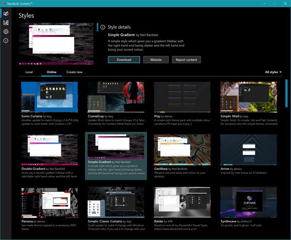 Stardock Curtains(Win10主题美化软件) 9.5.3.0 官方版